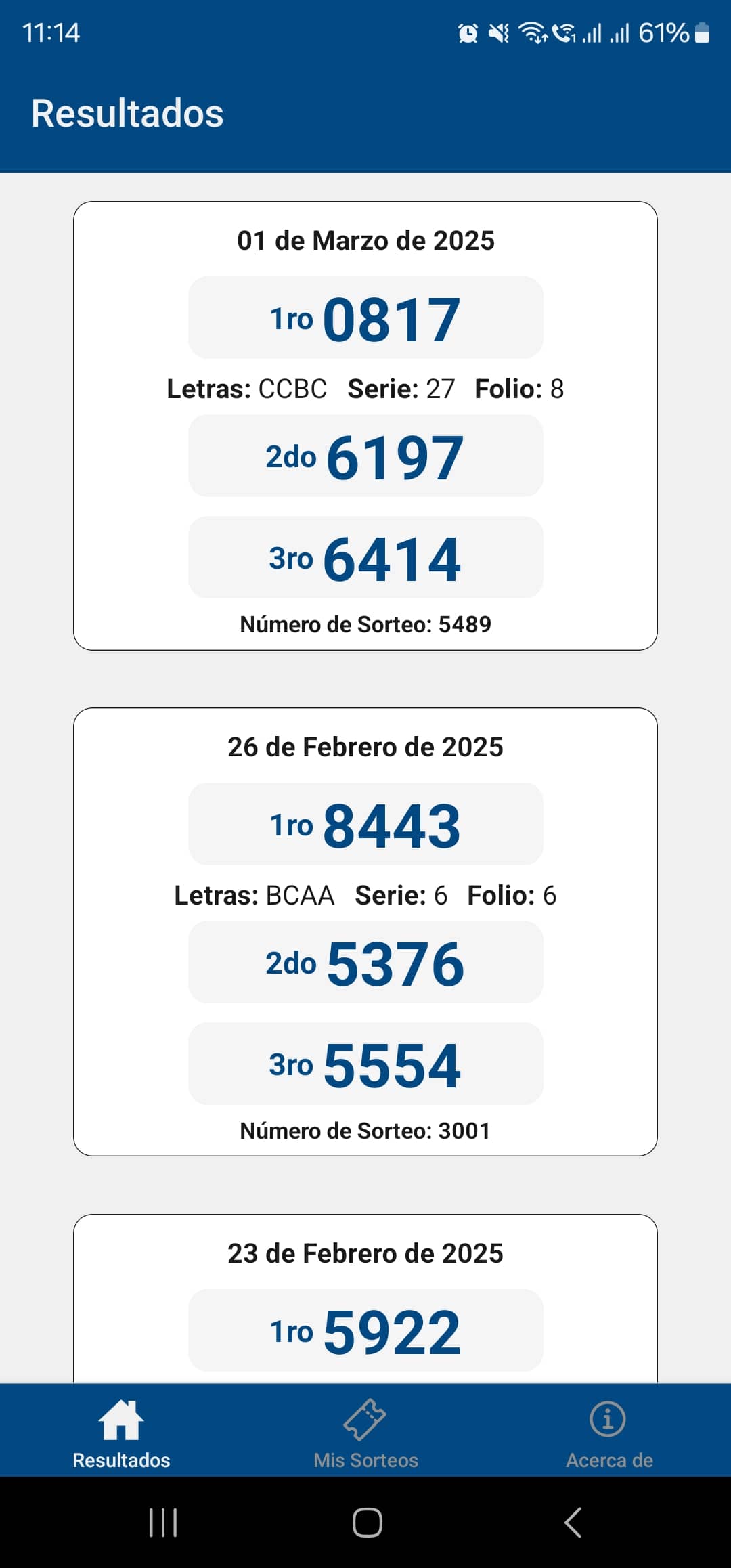 Sorteos